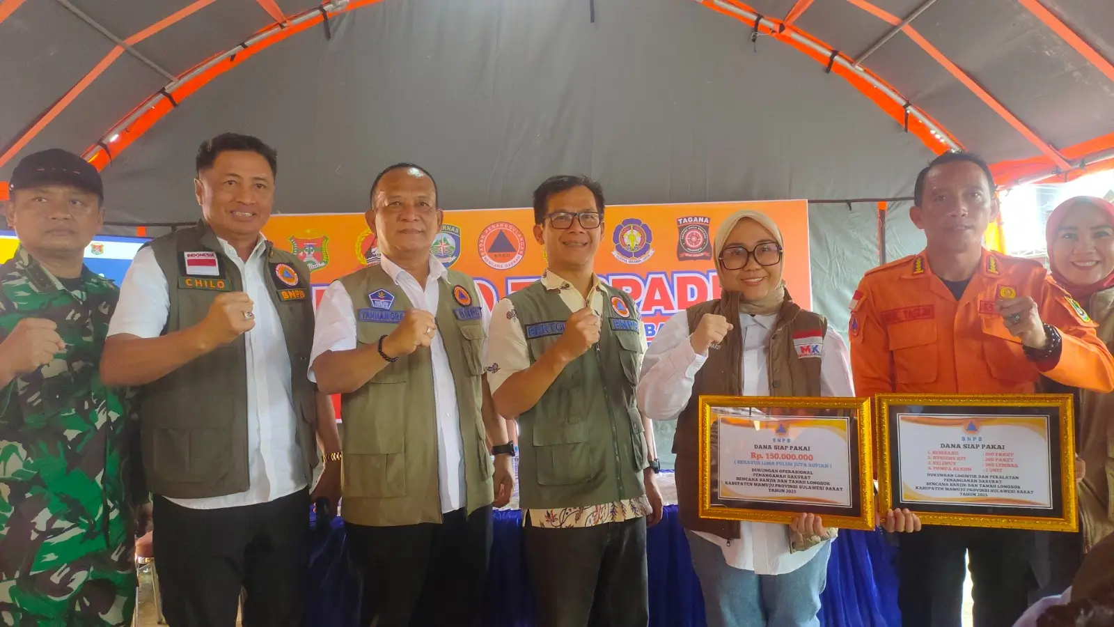 BNPB Dukung Percepatan Penanganan Bansor Kabupaten Mamuju